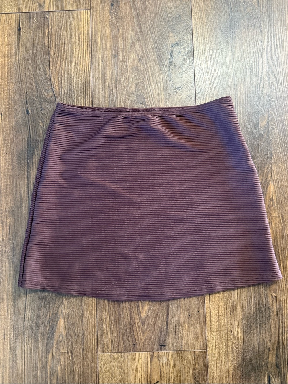 House of Harlow 1960 Brown Ribbed Set W/ Bikini Bottom (M) & Cover Up Skirt (S) - Picture 6 of 10